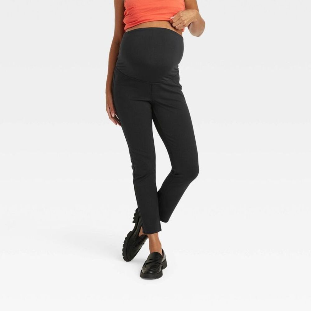 Isabel Maternity by Ingrid & Isabel Black Pull-On Wide-Leg Maternity Pants